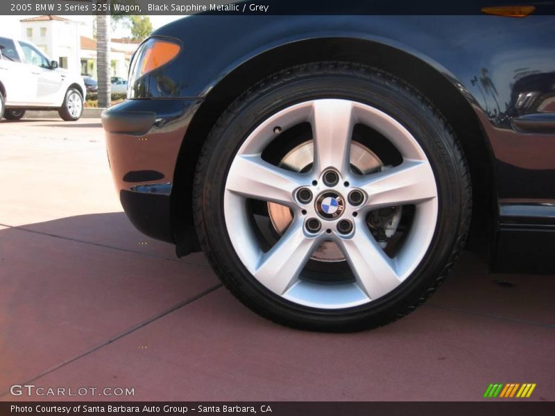 Black Sapphire Metallic / Grey 2005 BMW 3 Series 325i Wagon