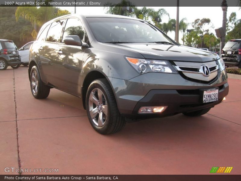 Nimbus Gray Metallic / Ebony 2007 Acura MDX Sport