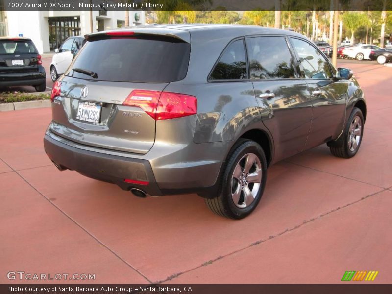 Nimbus Gray Metallic / Ebony 2007 Acura MDX Sport