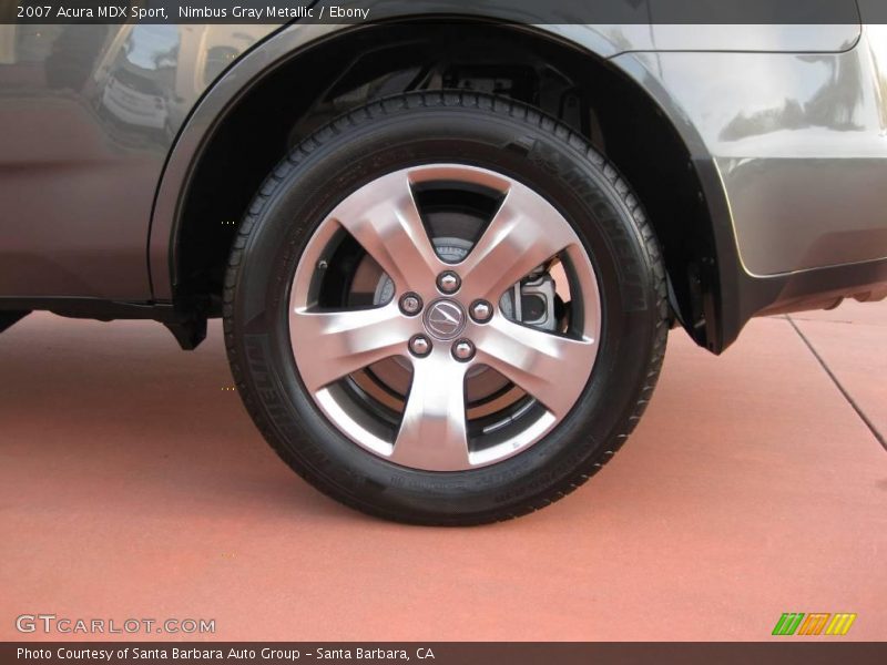 Nimbus Gray Metallic / Ebony 2007 Acura MDX Sport