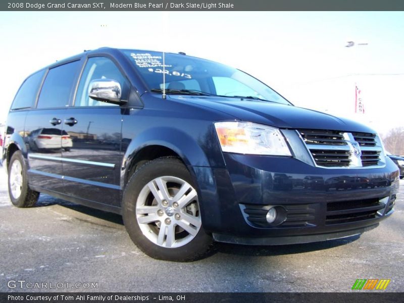 Modern Blue Pearl / Dark Slate/Light Shale 2008 Dodge Grand Caravan SXT