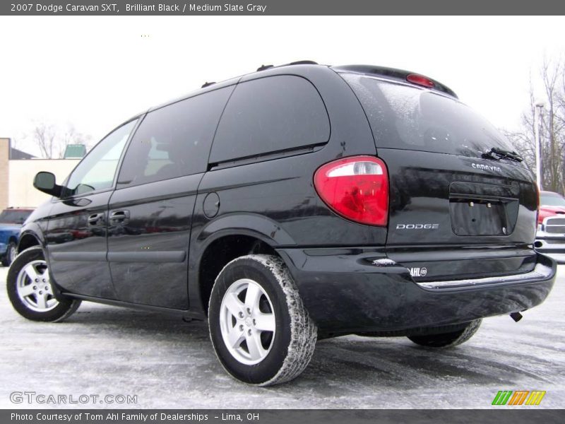 Brilliant Black / Medium Slate Gray 2007 Dodge Caravan SXT