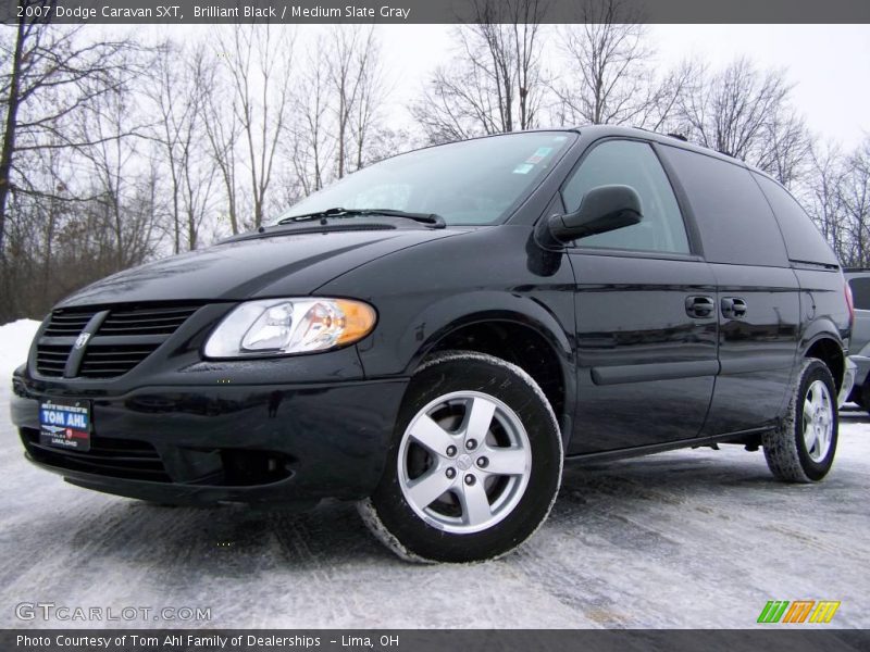 Brilliant Black / Medium Slate Gray 2007 Dodge Caravan SXT