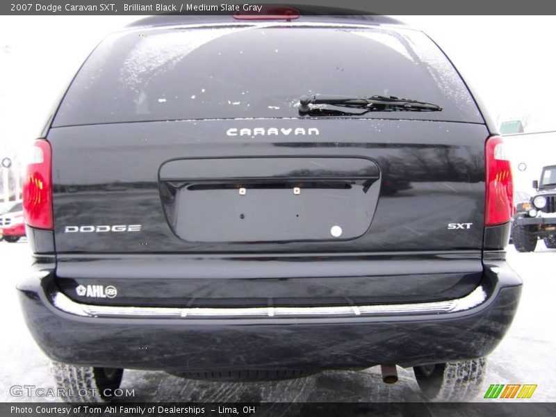 Brilliant Black / Medium Slate Gray 2007 Dodge Caravan SXT