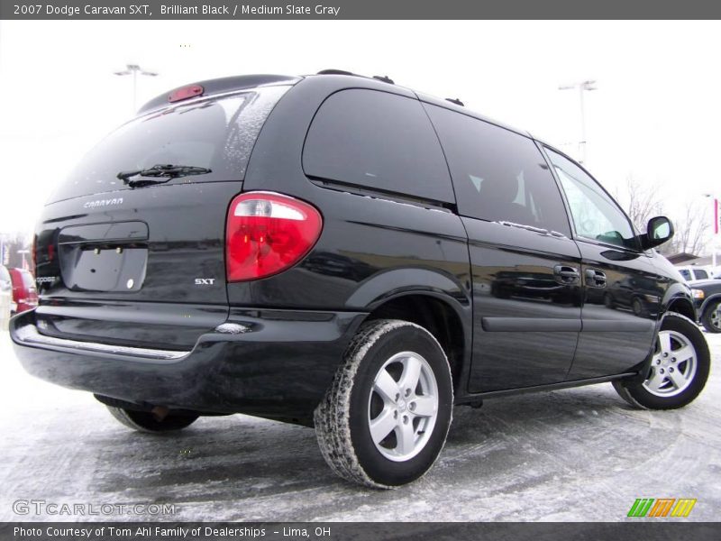 Brilliant Black / Medium Slate Gray 2007 Dodge Caravan SXT