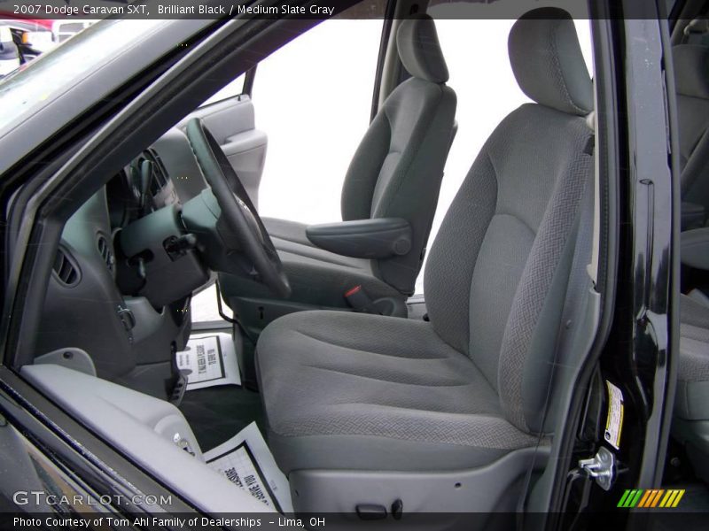 Brilliant Black / Medium Slate Gray 2007 Dodge Caravan SXT