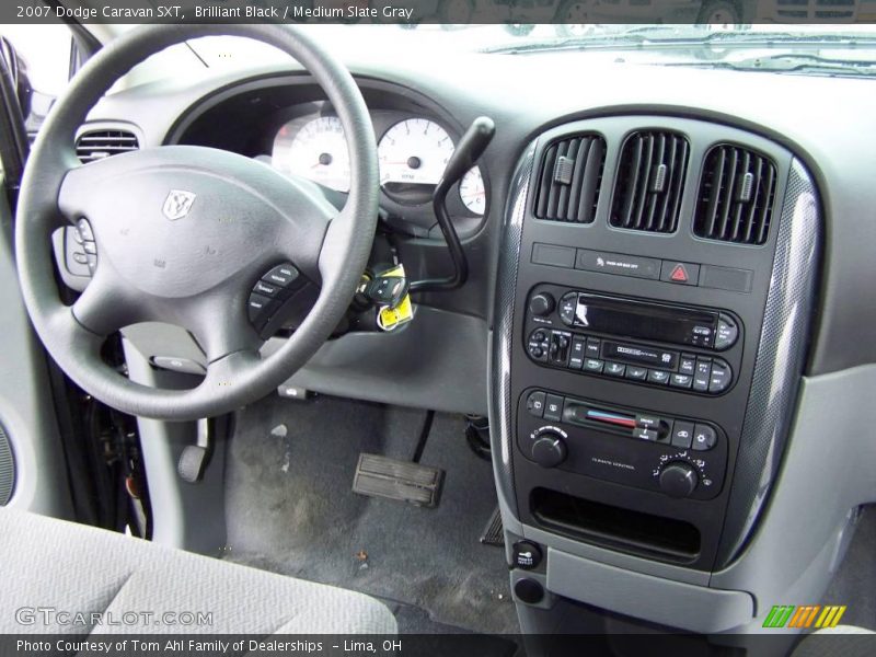 Brilliant Black / Medium Slate Gray 2007 Dodge Caravan SXT