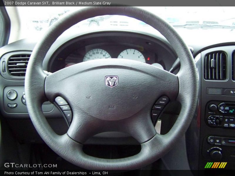 Brilliant Black / Medium Slate Gray 2007 Dodge Caravan SXT