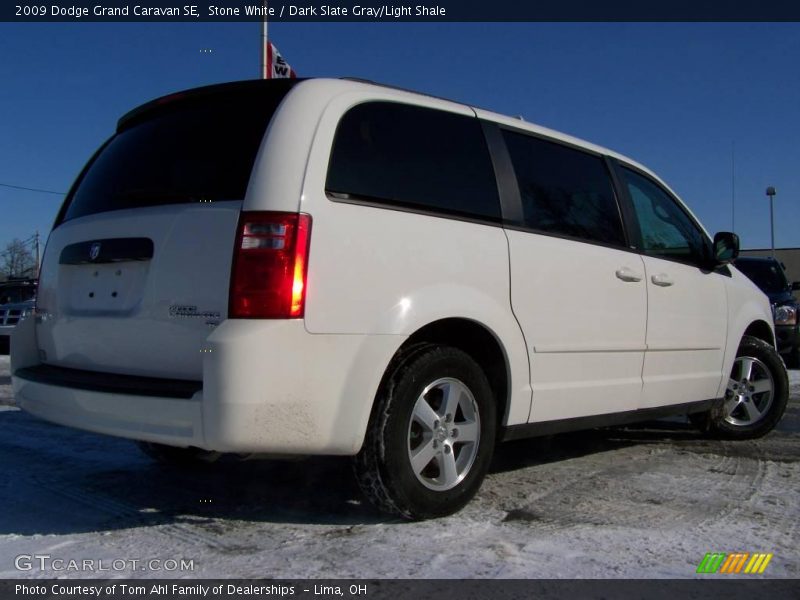 Stone White / Dark Slate Gray/Light Shale 2009 Dodge Grand Caravan SE