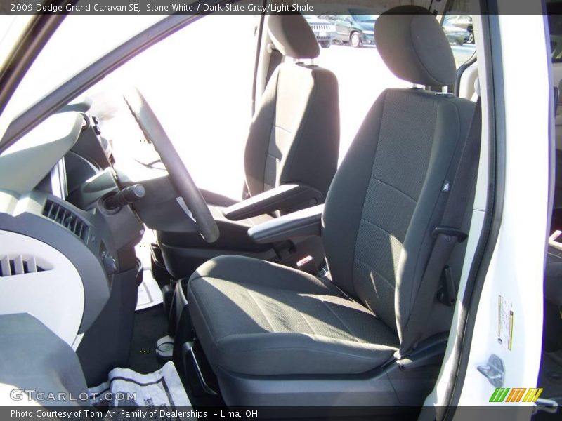 Stone White / Dark Slate Gray/Light Shale 2009 Dodge Grand Caravan SE