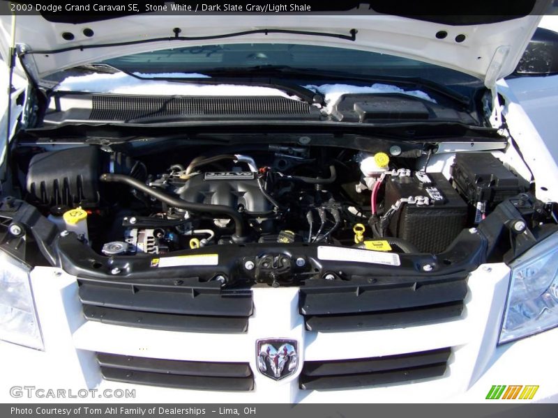 Stone White / Dark Slate Gray/Light Shale 2009 Dodge Grand Caravan SE