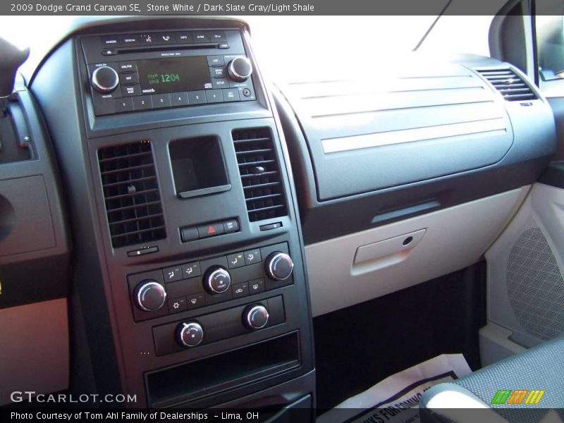 Stone White / Dark Slate Gray/Light Shale 2009 Dodge Grand Caravan SE