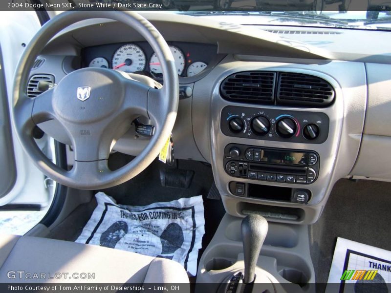 Stone White / Dark Slate Gray 2004 Dodge Neon SXT