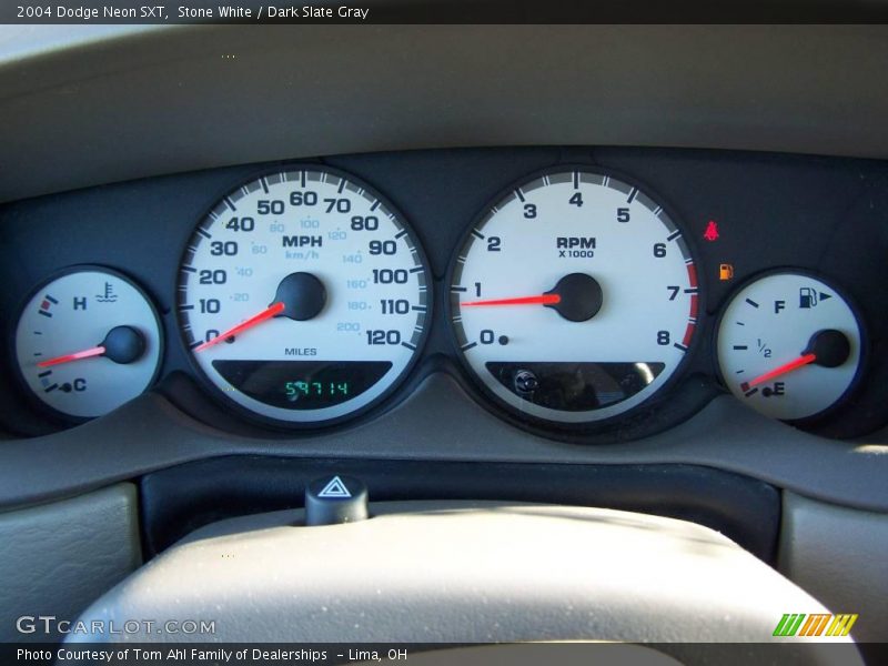 Stone White / Dark Slate Gray 2004 Dodge Neon SXT