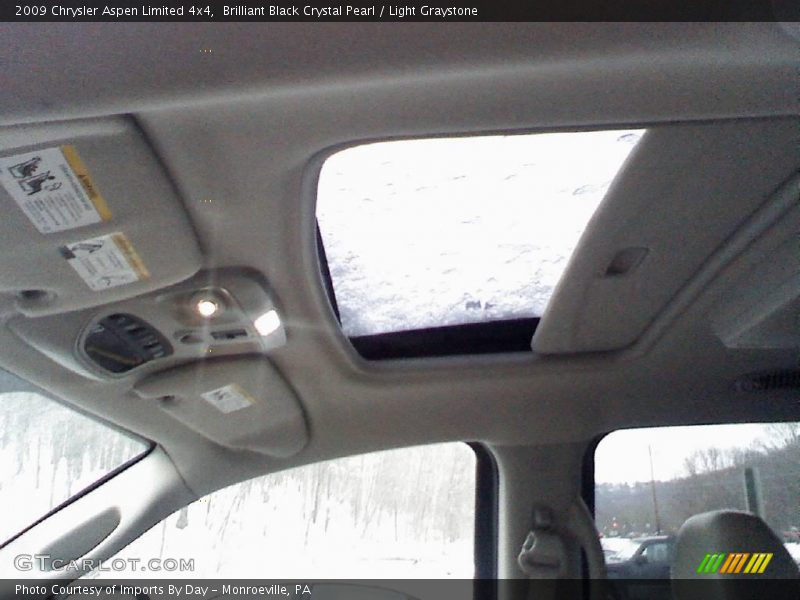 Brilliant Black Crystal Pearl / Light Graystone 2009 Chrysler Aspen Limited 4x4