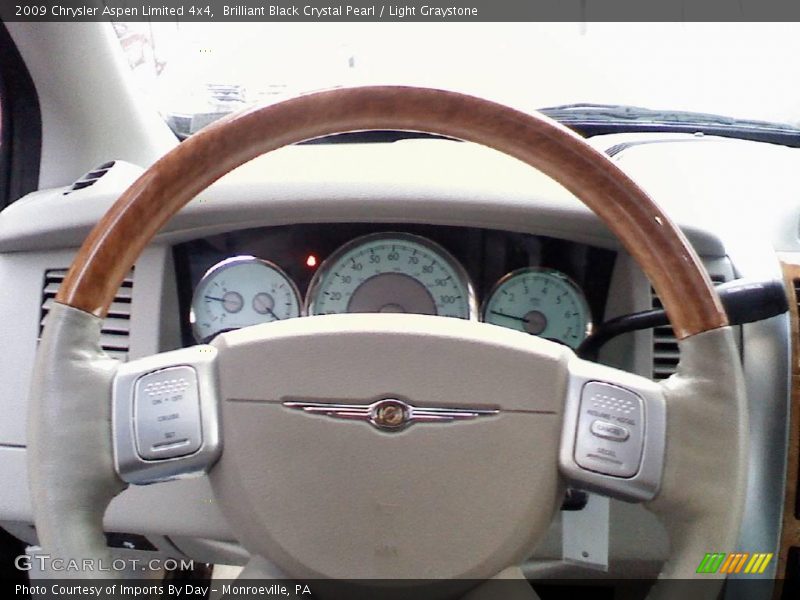 Brilliant Black Crystal Pearl / Light Graystone 2009 Chrysler Aspen Limited 4x4