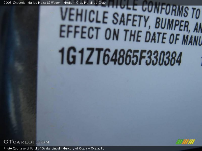 Medium Gray Metallic / Gray 2005 Chevrolet Malibu Maxx LS Wagon