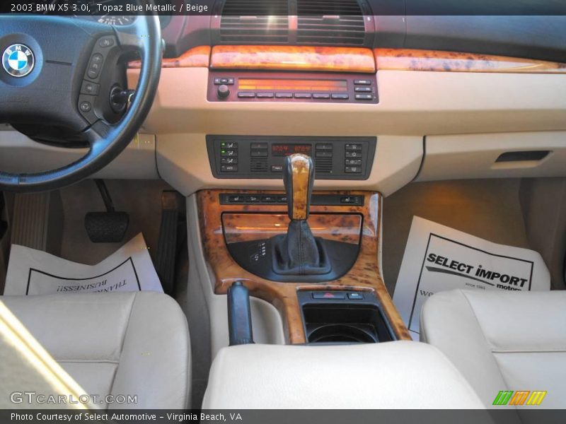 Topaz Blue Metallic / Beige 2003 BMW X5 3.0i
