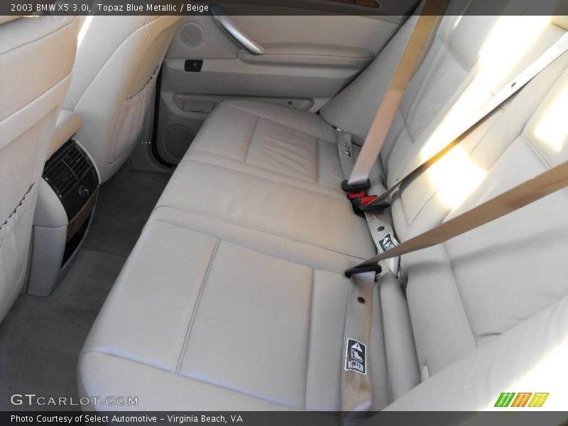 Topaz Blue Metallic / Beige 2003 BMW X5 3.0i