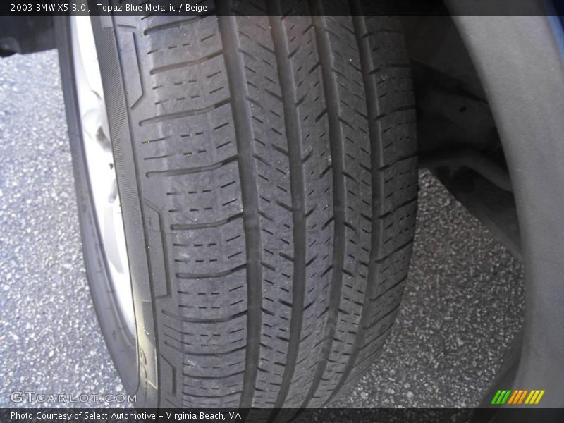 Topaz Blue Metallic / Beige 2003 BMW X5 3.0i