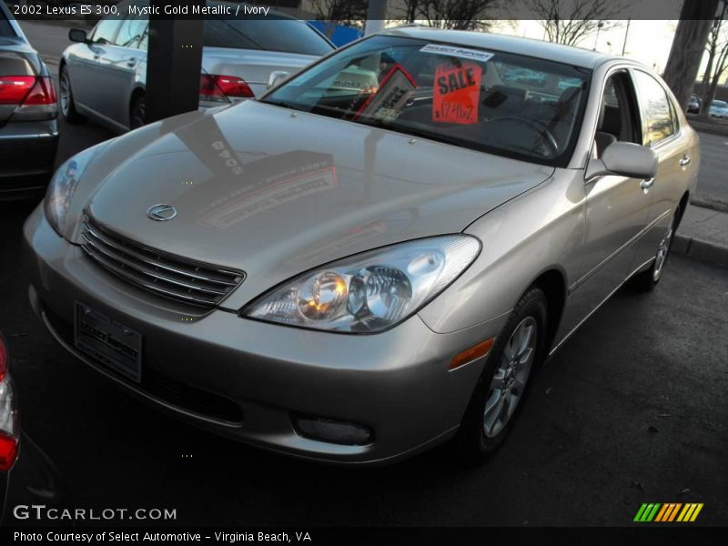 Mystic Gold Metallic / Ivory 2002 Lexus ES 300