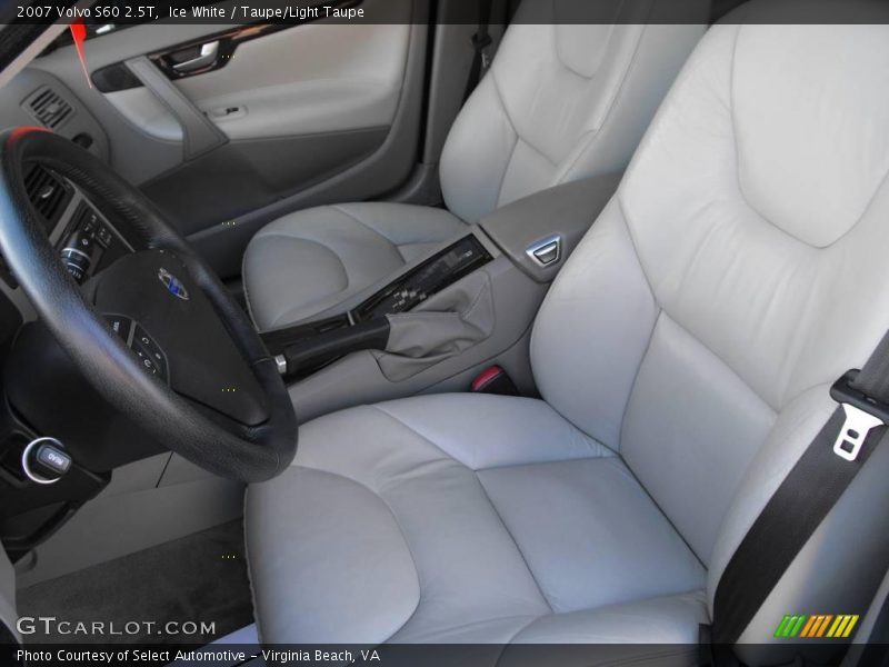 Ice White / Taupe/Light Taupe 2007 Volvo S60 2.5T