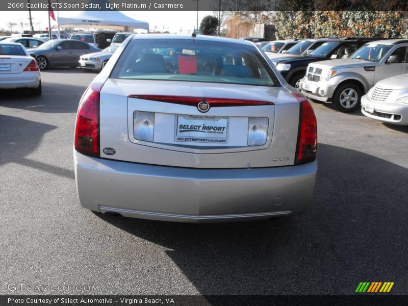 Light Platinum / Cashmere 2006 Cadillac CTS Sport Sedan