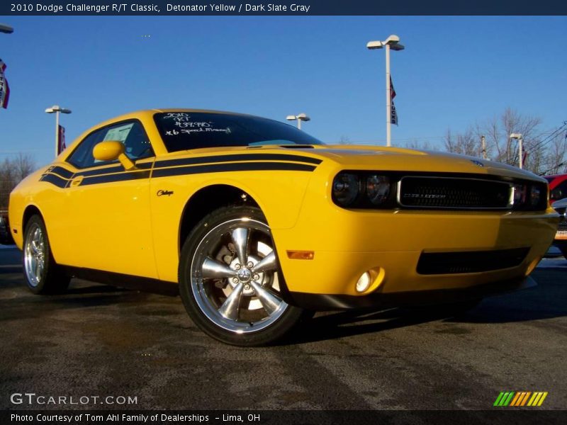 Detonator Yellow / Dark Slate Gray 2010 Dodge Challenger R/T Classic
