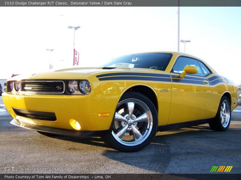 Detonator Yellow / Dark Slate Gray 2010 Dodge Challenger R/T Classic