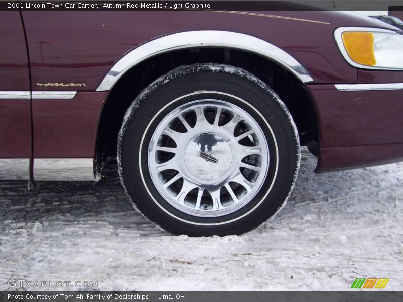 Autumn Red Metallic / Light Graphite 2001 Lincoln Town Car Cartier