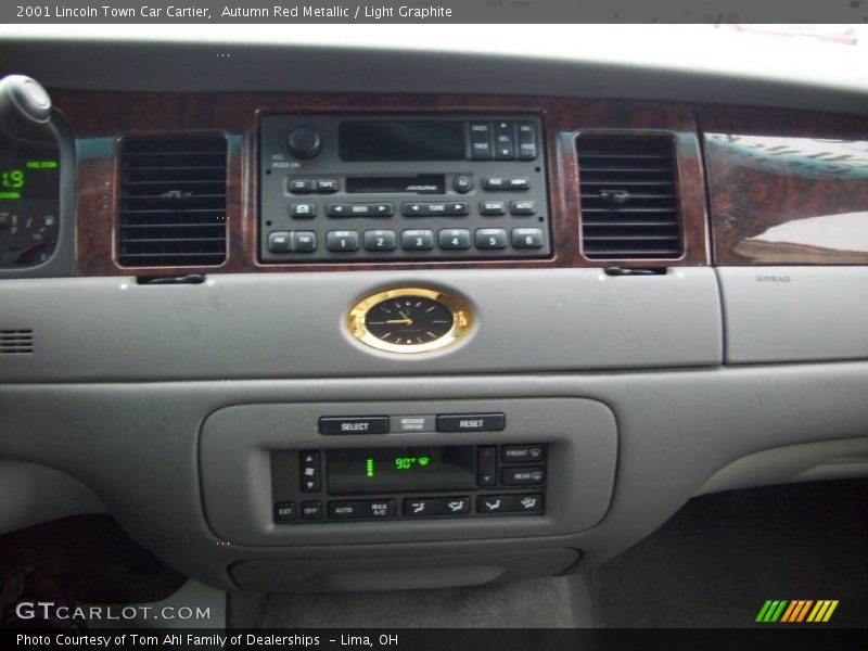 Autumn Red Metallic / Light Graphite 2001 Lincoln Town Car Cartier