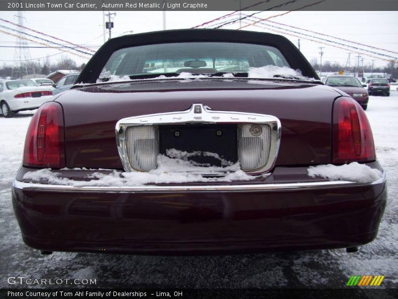 Autumn Red Metallic / Light Graphite 2001 Lincoln Town Car Cartier