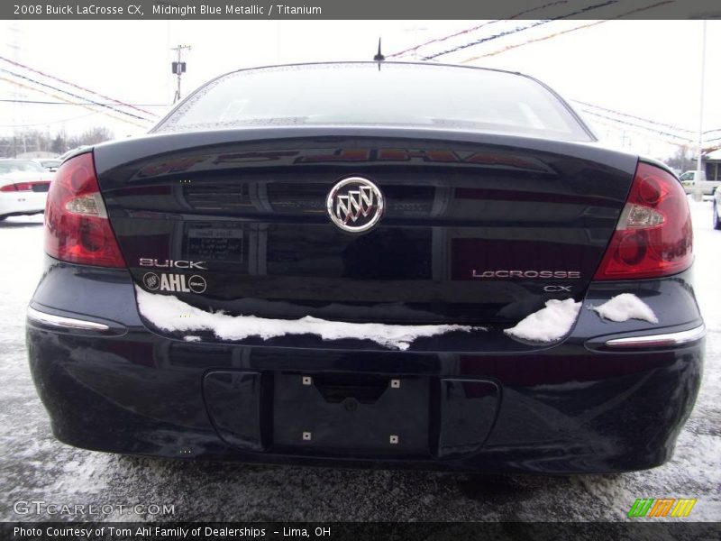 Midnight Blue Metallic / Titanium 2008 Buick LaCrosse CX