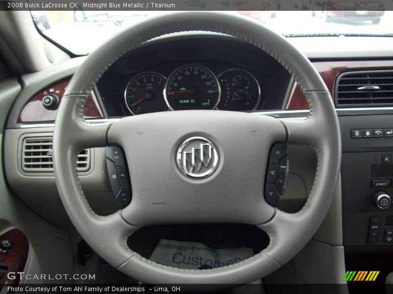 Midnight Blue Metallic / Titanium 2008 Buick LaCrosse CX