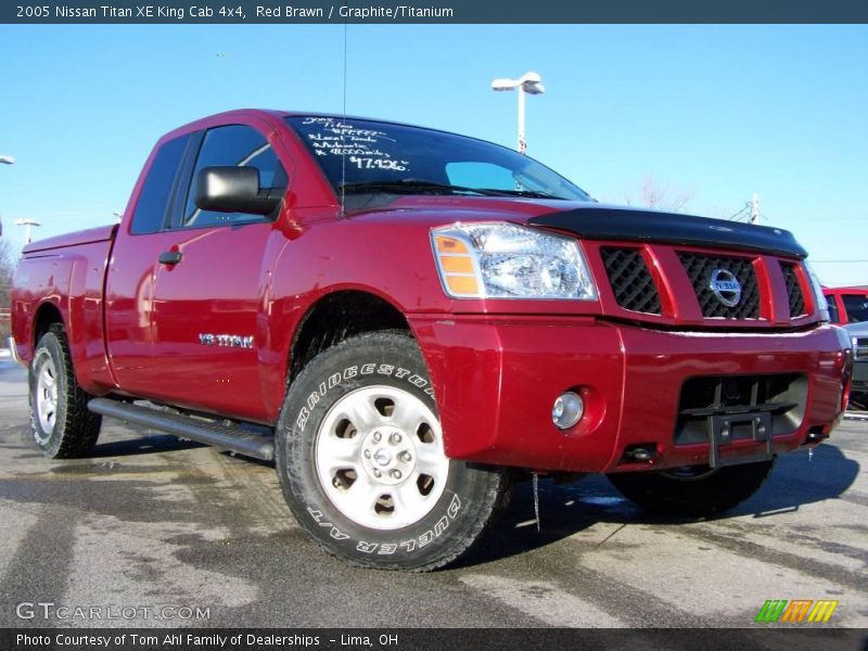 Red Brawn / Graphite/Titanium 2005 Nissan Titan XE King Cab 4x4