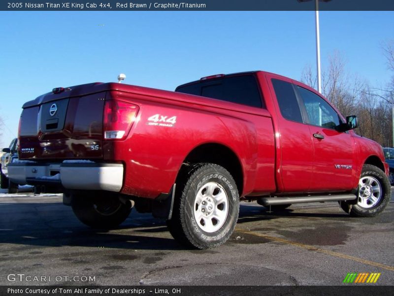 Red Brawn / Graphite/Titanium 2005 Nissan Titan XE King Cab 4x4