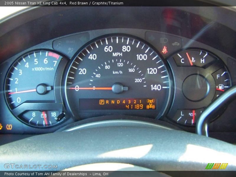 Red Brawn / Graphite/Titanium 2005 Nissan Titan XE King Cab 4x4