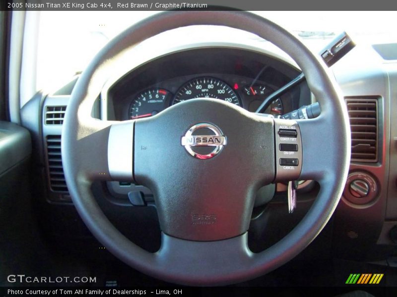 Red Brawn / Graphite/Titanium 2005 Nissan Titan XE King Cab 4x4