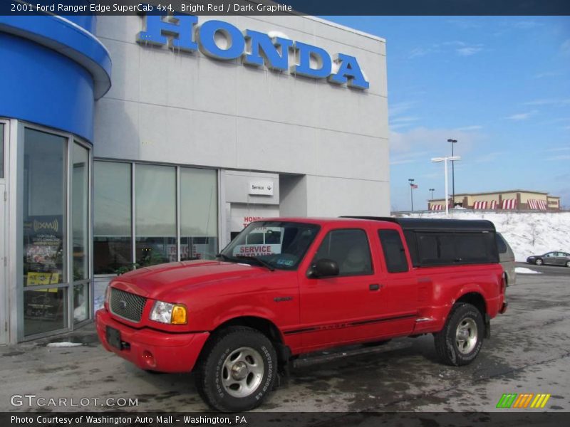 Bright Red / Dark Graphite 2001 Ford Ranger Edge SuperCab 4x4