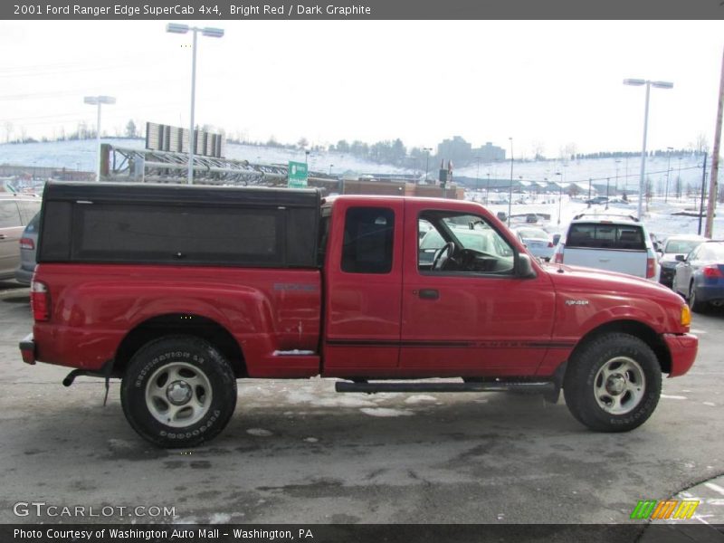Bright Red / Dark Graphite 2001 Ford Ranger Edge SuperCab 4x4