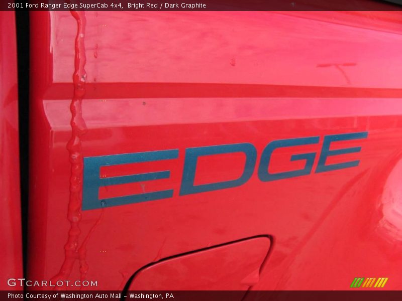 Bright Red / Dark Graphite 2001 Ford Ranger Edge SuperCab 4x4