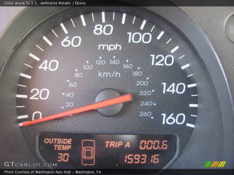 Anthracite Metallic / Ebony 2002 Acura TL 3.2