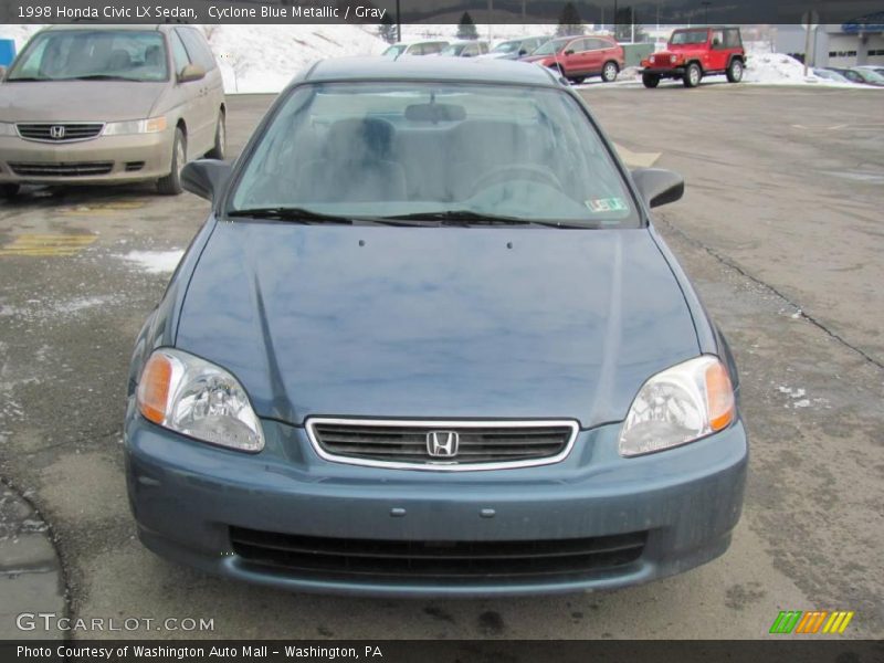 Cyclone Blue Metallic / Gray 1998 Honda Civic LX Sedan