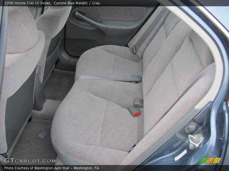 Cyclone Blue Metallic / Gray 1998 Honda Civic LX Sedan