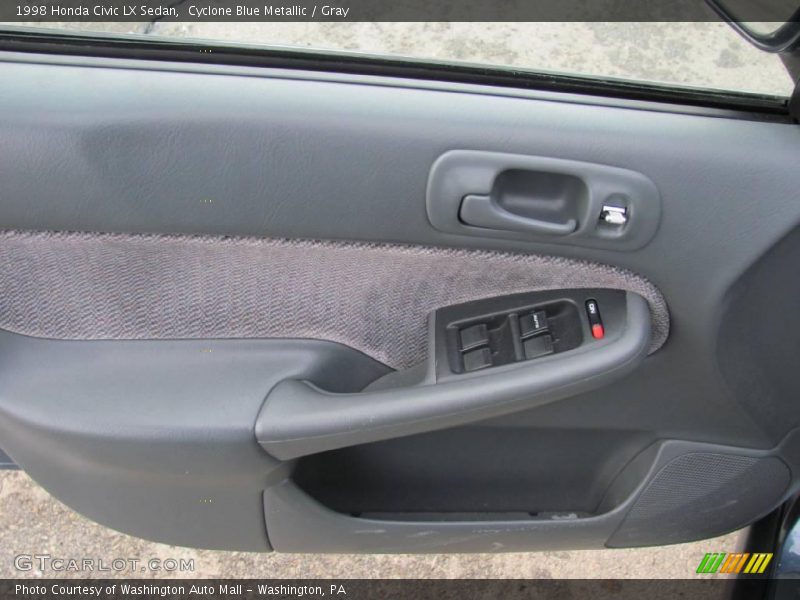 Cyclone Blue Metallic / Gray 1998 Honda Civic LX Sedan