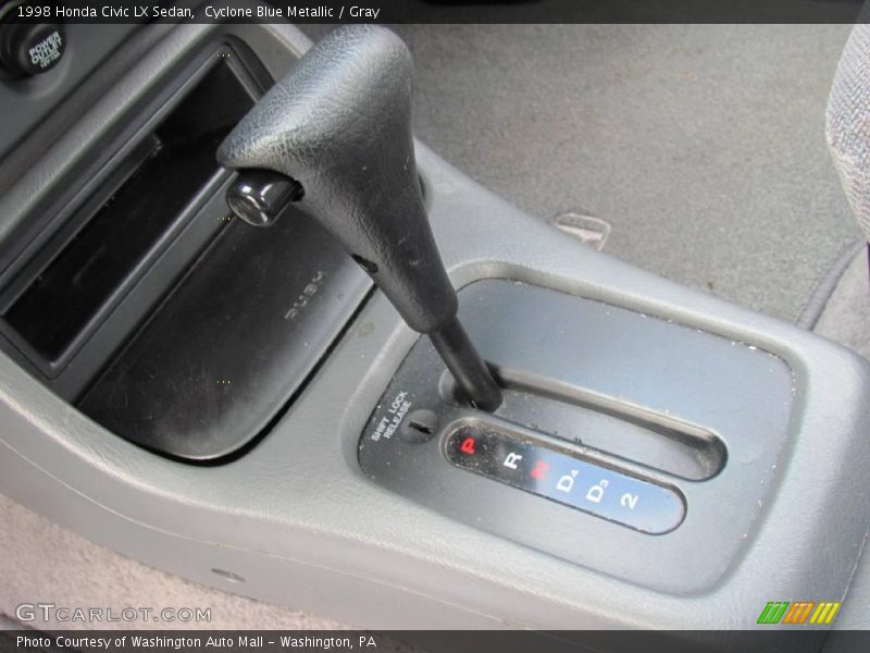 Cyclone Blue Metallic / Gray 1998 Honda Civic LX Sedan