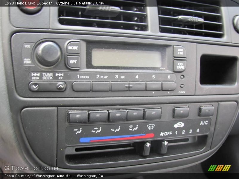 Cyclone Blue Metallic / Gray 1998 Honda Civic LX Sedan
