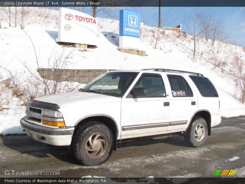 Summit White / Beige 2000 Chevrolet Blazer LT 4x4