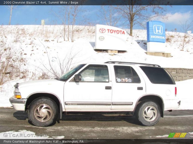 Summit White / Beige 2000 Chevrolet Blazer LT 4x4