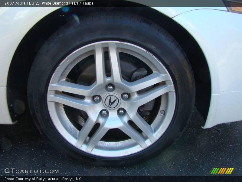 White Diamond Pearl / Taupe 2007 Acura TL 3.2